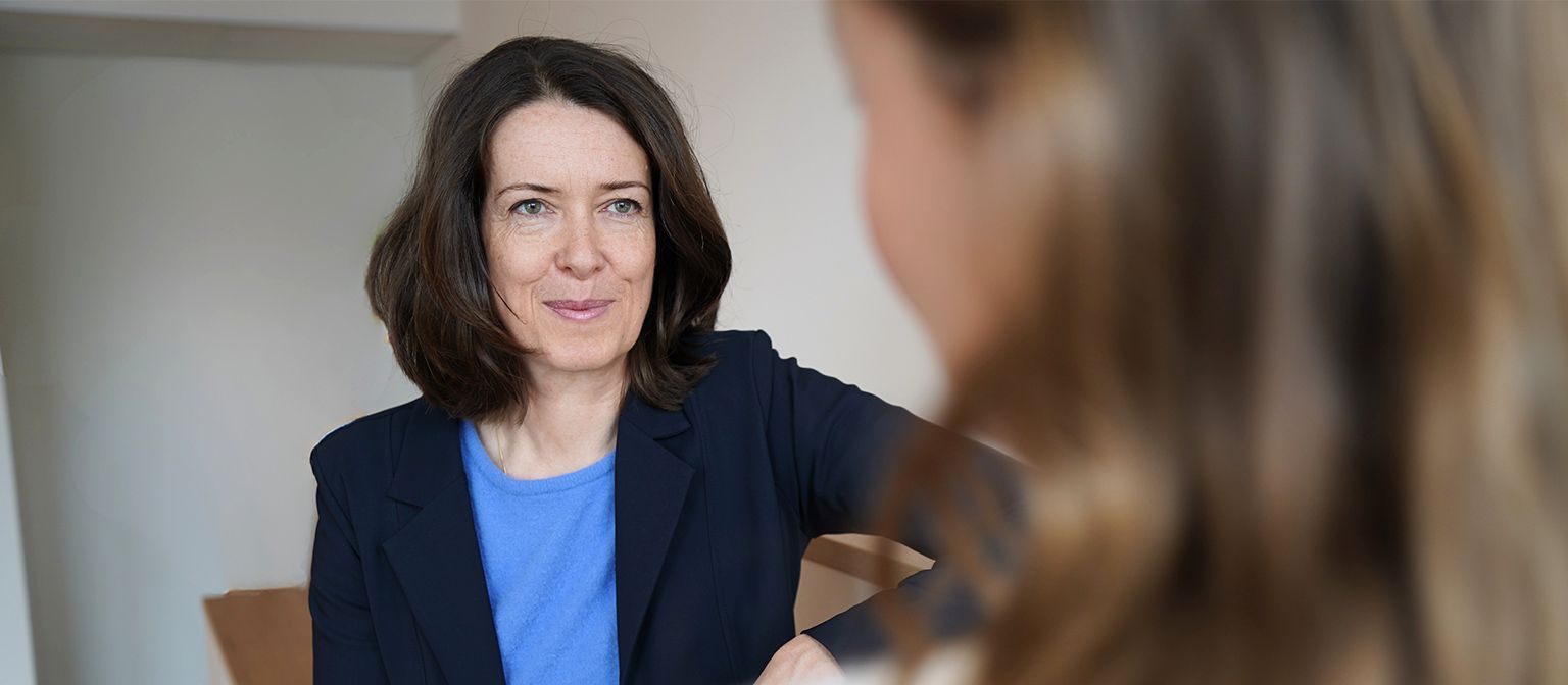 Meike Fabian lors d’une interview